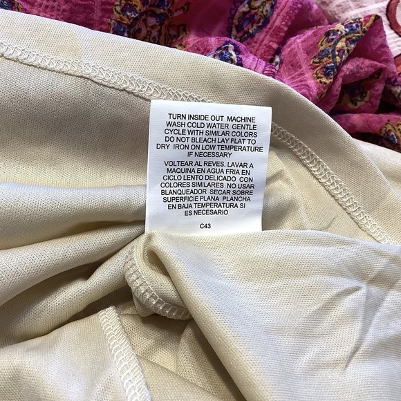 Anthropologie Fig And Flower Estilo Dress Sz L Pink Maxi Prairie Easter NWT - Picture 12 of 12